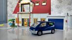 Playmobil huis ingericht uitgebreid garage auto en zwembad, Ophalen of Verzenden