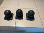 3 Metalen Bollen voor Tuinpoort Palen, Ophalen of Verzenden, Gebruikt, Overige typen