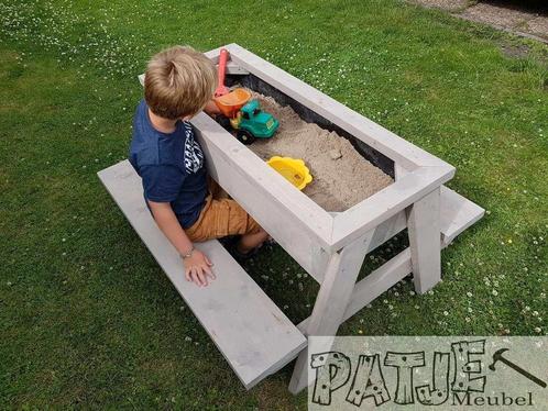 nieuw leuke stevige picknick zandtafel steigerhout, Kinderen en Baby's, Speelgoed | Buiten | Zandbakken, Nieuw, Ophalen of Verzenden