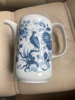 Royal Schwabap Koffiepot Pauw Blauw Wit Porselein Antiek, Antiek en Kunst, Antiek | Porselein, Ophalen of Verzenden