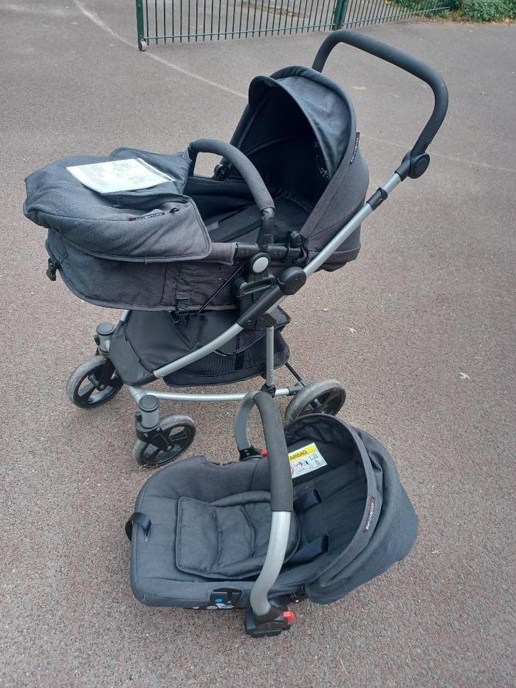 kinderwagen handig te wisselen met Maxi-Cosi, beschrijving, Kinderen en Baby's, Kinderwagens en Combinaties, Gebruikt, Combiwagen