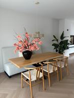 Massief Eiken Eettafel met Matrixpoot - 200x80 cm, Antiek en Kunst, Antiek | Meubels | Tafels, Ophalen