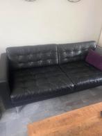 Landskrona 3 zits bank leder, Ophalen, Gebruikt, Minder dan 75 cm, Driepersoons