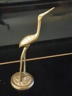 Beeldje Reiger kraanvogel messing, Antiek en Kunst, Ophalen
