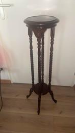 Plantentafel/zuil teak hout 100 cm hoog, Ophalen of Verzenden, Zo goed als nieuw