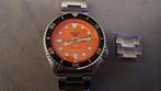 Seiko 5 Sports SRPD59 Oranje, Sieraden, Tassen en Uiterlijk, Horloges | Heren, Ophalen, Staal, Polshorloge, Zo goed als nieuw