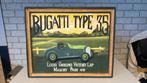 Bugatti type 35 houten bord / plaquette, Ophalen