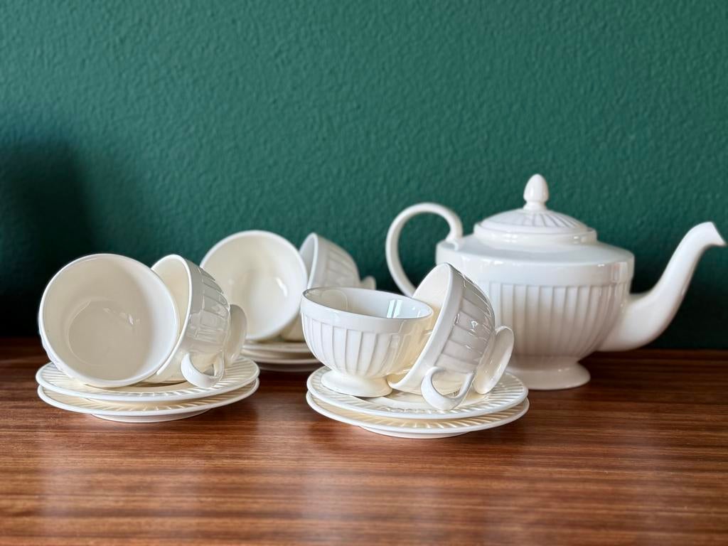 Wedgwood Prince of Wales theeservies, Huis en Inrichting, Keuken | Servies, Ophalen, Zo goed als nieuw, Wedgwood, Kop(pen) en/of Schotel(s)