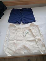 2 Zeer Goede Korte Broeken, Maat 38/40 (M), Kort, Blauw, Nieuw