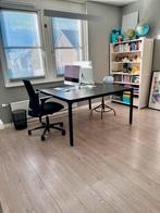 Conferentietafel/bureau 140x140cm. zwart  |  IKEA Bekant, Huis en Inrichting, Bureaus, Ophalen, In hoogte verstelbaar, Gebruikt