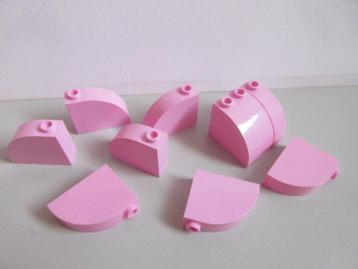 nr. 8422, 10 Roze stenen, afgerond 1x3x2 beschikbaar voor biedingen