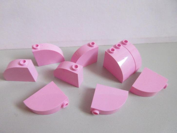 nr. 8422, 10 Roze stenen, afgerond 1x3x2, Kinderen en Baby's, Speelgoed | Duplo en Lego, Zo goed als nieuw, Lego, Complete set