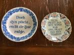 Tichelaar Makkum Friese tekstspreuken, Antiek en Kunst, Antiek | Wandborden en Tegels, Ophalen of Verzenden