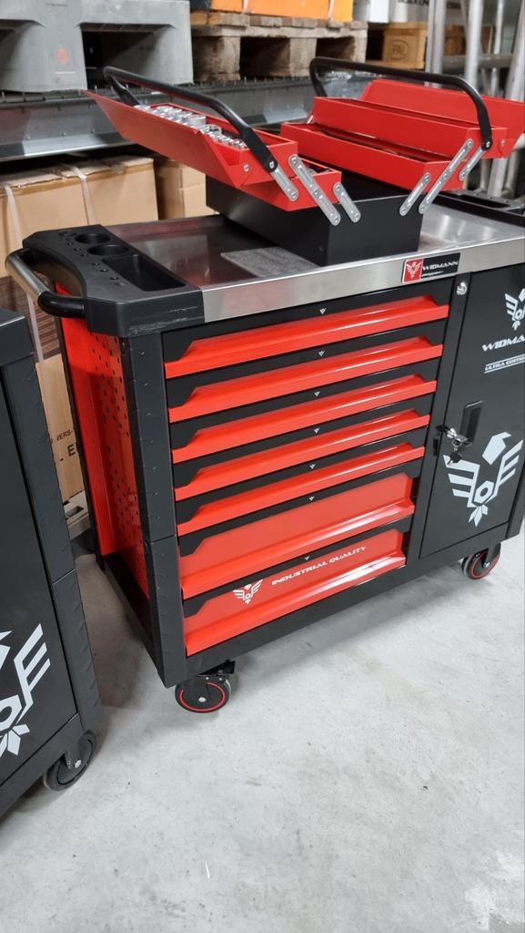 widmann gereedschapwagen 7 laden vol gereedschap, Doe-het-zelf en Verbouw, Gereedschapskisten, Nieuw, Ophalen of Verzenden