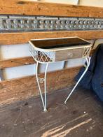 Vintage sidetable, 100 tot 150 cm, Ophalen of Verzenden, Zo goed als nieuw, Metaal