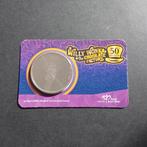 Penning in coincard 50 jaar Willy Wonka BU, Ophalen of Verzenden, Koningin Beatrix, Euro's