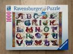 Puzzel Ravensburger Drakenalfabet, Hobby en Vrije tijd, Denksport en Puzzels, Ophalen of Verzenden, 500 t/m 1500 stukjes, Gebruikt