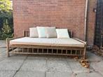 Bamboo daybed -buitenbed -loungeset. Incl. matras en kussens, Ophalen, Gebruikt