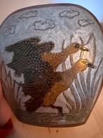 Vintage vaas met eenden motief, Antiek en Kunst, Ophalen