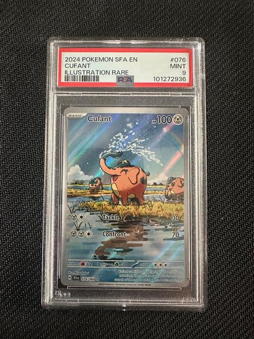 Cufant 076/064 - PSA 9 - Shrouded Fable - Pokemon, Hobby en Vrije tijd, Verzamelkaartspellen | Pokémon, Zo goed als nieuw, Losse kaart