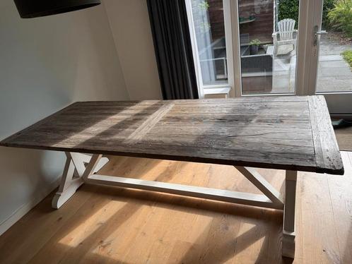 Houten Eettafel - Authentiek & Karakteristiek, Huis en Inrichting, Tafels | Eettafels, Gebruikt, 50 tot 100 cm, 200 cm of meer