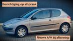 Perfect onderhouden 206 1.4 AUTOMAAT 2002 Nieuwe APK tot '27, Auto's, Peugeot, Particulier, 75 pk, Blauw, 1100 kg