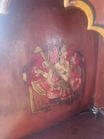 Oud handgeschilderde tempel Altaar kastje India Ganesha, Ophalen