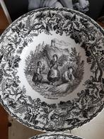 3 verschillende borden Vigne SCM 1870 - 1910., Antiek en Kunst, Antiek | Servies los, Ophalen of Verzenden