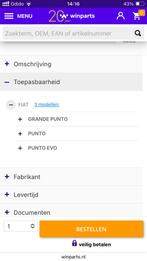 Dakdragers Twinny Load - Fiat Punto, Auto diversen, Dakdragers, Ophalen of Verzenden, Gebruikt