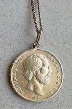 Zilveren munt halve gulden Koning Willem III 1868, Gebruikt, Overige voorstellingen, Ophalen of Verzenden, Zilver
