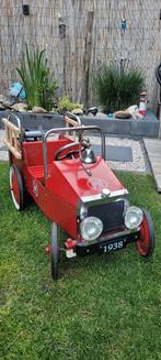 Nostalgische metalen brandweer trapauto, Kinderen en Baby's, Speelgoed | Buiten | Skelters, Ophalen, Nieuw, Overige merken