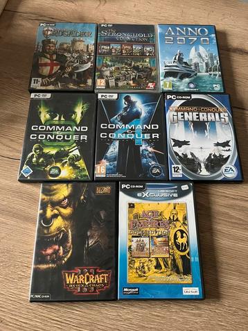 Diverse PC games Warcraft ,command & conquer ,age of empires beschikbaar voor biedingen