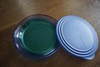 TUPPERWARE serveerschaal met deksel, Ophalen of Verzenden, Zo goed als nieuw, Groen, Schaal