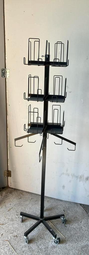 Groot metalen winkel display kaartenrek cadeau standaard, Diversen, Wenskaarten, Zo goed als nieuw, Ophalen