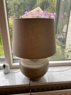 Ikea lamp, aluminium, brons zilver, grijze grote kap, Huis en Inrichting, Lampen | Tafellampen, Ophalen of Verzenden, Gebruikt