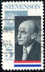 USA Verenigde Staten 1275 - Adlai Stevenson, Postzegels en Munten, Ophalen of Verzenden, Noord-Amerika, Gestempeld