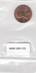 S21-N07-0594 USA 1 Cent VF/XF 1989 KM201a, Postzegels en Munten, Munten | Amerika, Verzenden, Noord-Amerika