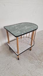 Vintage Drankenkar / Serveerwagen - Bohemian Stijl, Huis en Inrichting, Tafels | Bijzettafels, Minder dan 55 cm, Gebruikt, Bohemian