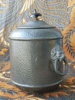 Mooie antieke Craftsman tabakspot uit Engeland 18,5 cm., Antiek en Kunst, Antiek | Tin, Ophalen of Verzenden