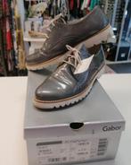Gabor grijs lak veter schoenen met grove zool mt 40.5 38129, Schoenen met lage hakken, ., Gabor, Ophalen of Verzenden
