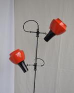 Massive Vintage Vloerlamp Bollamp spot Oranje / Zwart uniek, Huis en Inrichting, Lampen | Vloerlampen, Overige materialen, 150 tot 200 cm