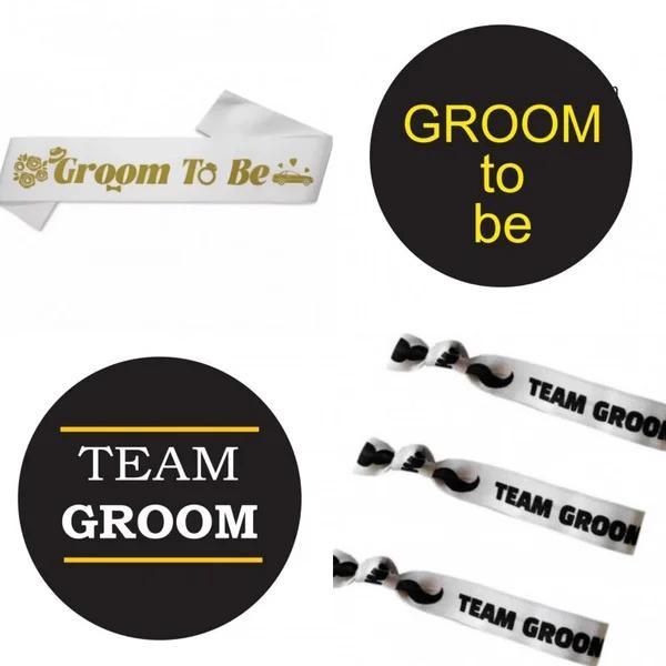 Vrijgezellenfeest set Groom to Be 22-delig, Kleding | Heren, Trouwkleding en Trouwaccessoires, Nieuw, Accessoires, Wit, Ivoor of Crème