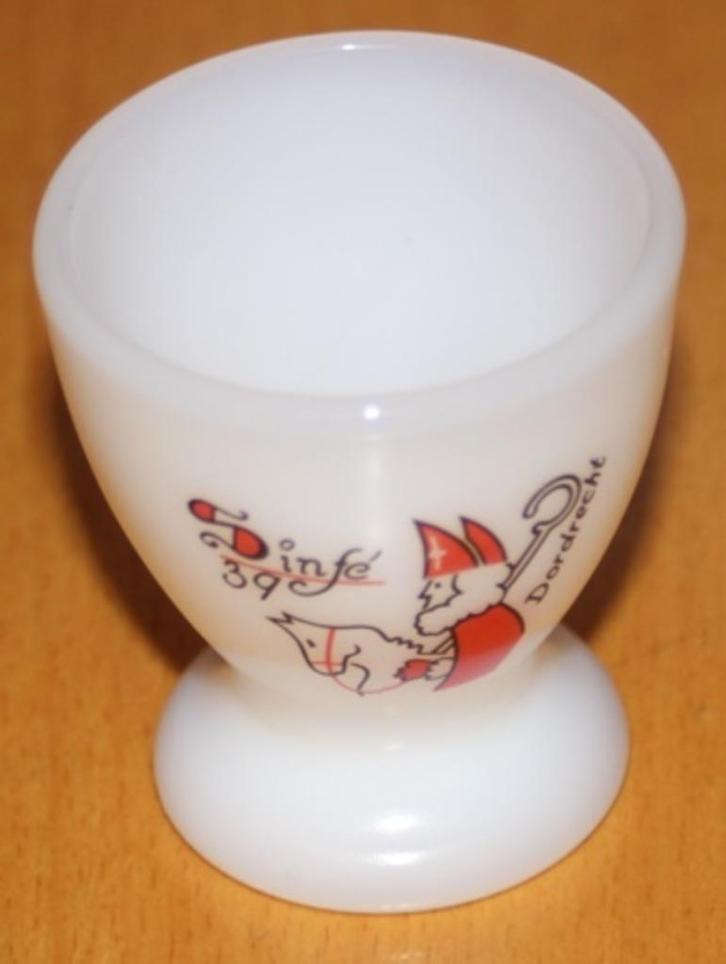 Eierdopje persglas Dordrecht Sinfé 1983 - 113810, Diversen, Sinterklaas, Zo goed als nieuw, Ophalen of Verzenden