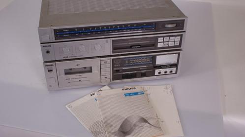 Philips FR140 Receiver + FC141 Cassettedeck, Audio, Tv en Foto, Stereo-sets, Gebruikt, Cassettedeck, Tuner of Radio, Philips, Ophalen of Verzenden