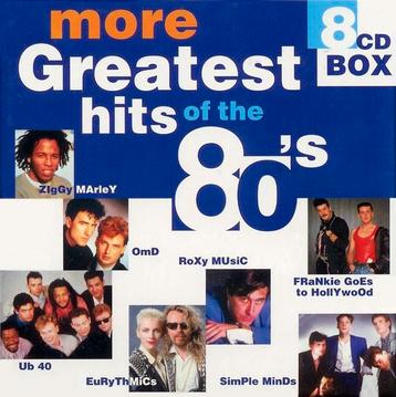 8 CD BOX MORE GREATEST HITS OF THE 80'S. IZGST. 