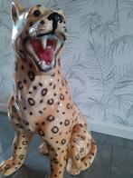 Luipaard van keramiek,  puntgaaf, 74 cm hoog. 9,5 kilo, Verzamelen, Ophalen, Zo goed als nieuw, Dier