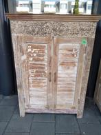 Twee deurs kast oud hout  uniek, Antiek en Kunst, Antiek | Meubels | Kasten, Ophalen of Verzenden
