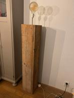 Steigerhouten vloer- stalamp, Huis en Inrichting, 150 tot 200 cm, Ophalen of Verzenden, Zo goed als nieuw, Hout