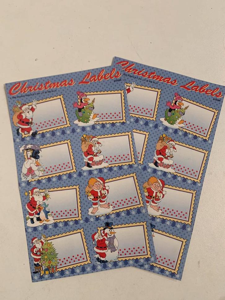 Kerst labels, Diversen, Kerst, Nieuw, Ophalen of Verzenden