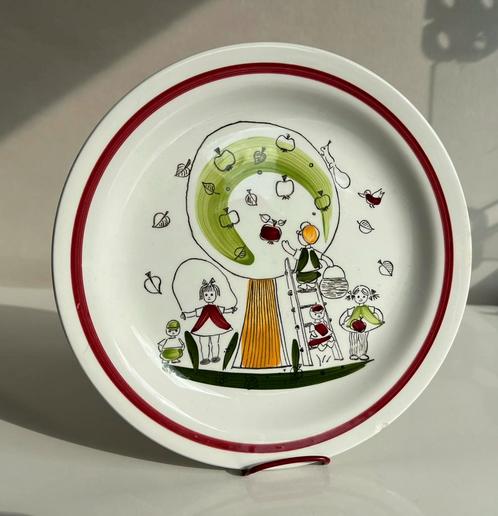 Vintage Rörstrand Kinderbord Äppel Päppel Marianne Westman, Antiek en Kunst, Antiek | Servies los, Ophalen of Verzenden